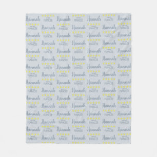 Bridal & Wedding Party 5 Star Fiancee Fleece Blanket