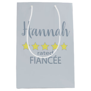 Bridal & Wedding Party 5 Star Fiancee Medium Gift Bag