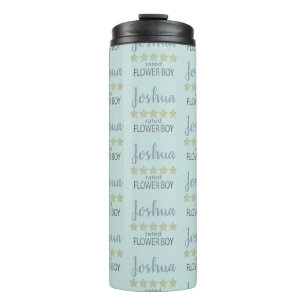 Bridal & Wedding Party 5 Star Flower Boy Thermal Tumbler