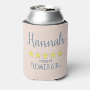 Bridal & Wedding Party 5 Star Flower Girl Can Cooler