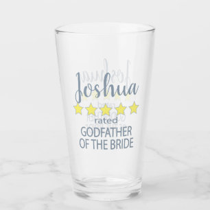 Bridal & Wedding Party 5 Star Godfather of Bride Glass