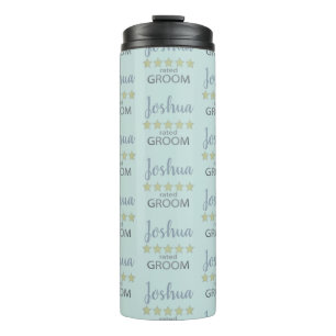 Bridal & Wedding Party 5 Star Groom Thermal Tumbler