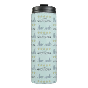 Bridal & Wedding Party 5 Star Groomswoman Thermal Tumbler