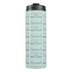 Bridal & Wedding Party 5 Star Maid of Honour Thermal Tumbler