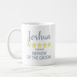 Bridal & Wedding Party 5 Star Nephew of Groom Coffee Mug
