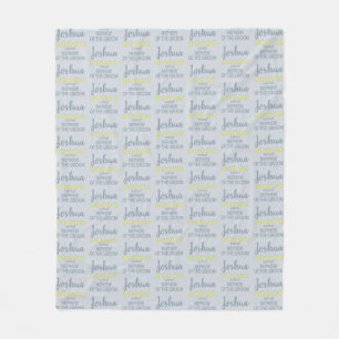 Bridal & Wedding Party 5 Star Nephew of Groom Fleece Blanket