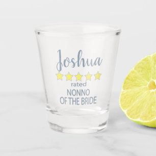 Bridal & Wedding Party 5 Star Nonno of Bride Shot Glass