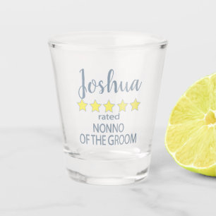 Bridal & Wedding Party 5 Star Nonno of Groom Shot Glass