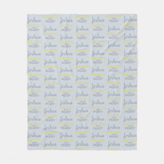 Bridal & Wedding Party 5 Star Pageboy Fleece Blanket (Front)