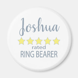 Bridal & Wedding Party 5 Star Ring Bearer Magnet