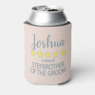 Bridal & Wedding Party 5 Star Stepbrother of Groom Can Cooler