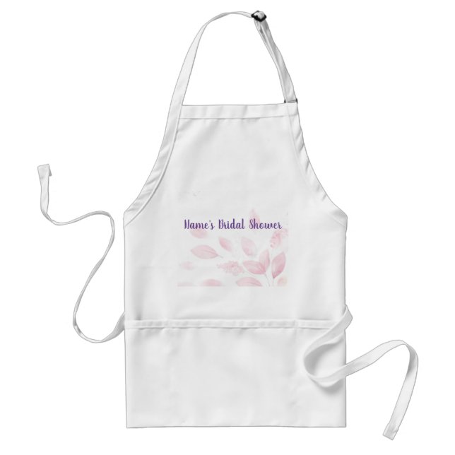 Bridal Wedding Shower Apron Autographable (Front)