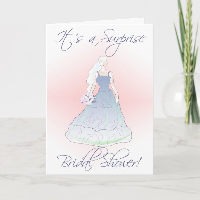 Bridal/Wedding Shower Invitation-It's a Surprise Invitation (Front)