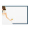 bridal wine brunette on navy Extra notecard