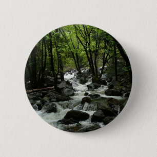 Bridalveil Creek in Yosemite National Park 6 Cm Round Badge