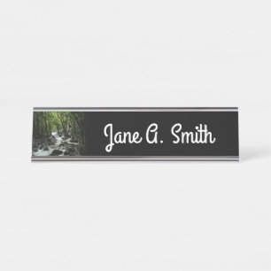 Bridalveil Creek in Yosemite National Park Desk Name Plate