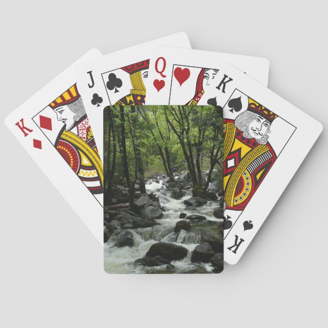Bridalveil Creek in Yosemite National Park Playing Cards (Back)