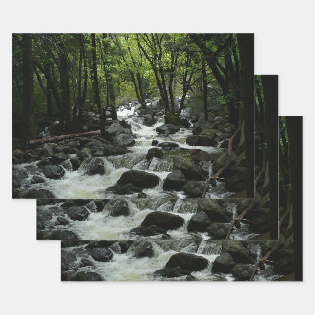 Bridalveil Creek in Yosemite National Park Wrapping Paper Sheet (Set)