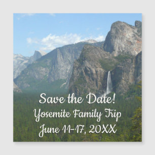 Bridalveil Falls and Half Dome at Yosemite