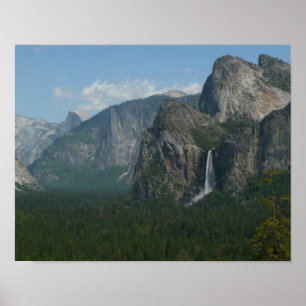 Bridalveil Falls and Half Dome at Yosemite Poster