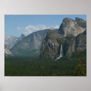 Bridalveil Falls and Half Dome at Yosemite Poster
