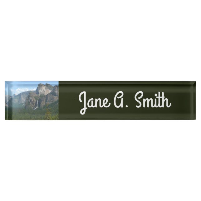 Bridalveil Falls and Half Dome Nameplate (Front)