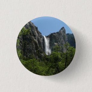 Bridalveil Falls at Yosemite National Park 3 Cm Round Badge