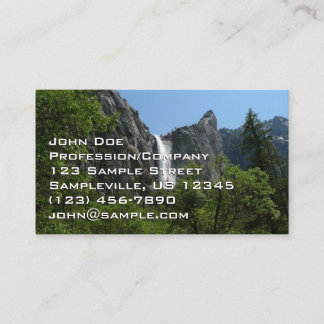 Bridalveil Falls at Yosemite National Park Business Card
