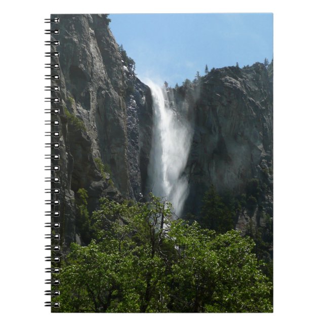 Bridalveil Falls at Yosemite National Park Spiral Notebook (Front)