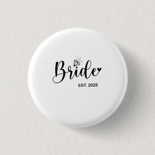 Bride 2025 Spring Wedding Announcement Marriage  3 Cm Round Badge