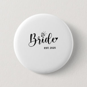 Bride 2025 Spring Wedding Announcement Marriage  6 Cm Round Badge