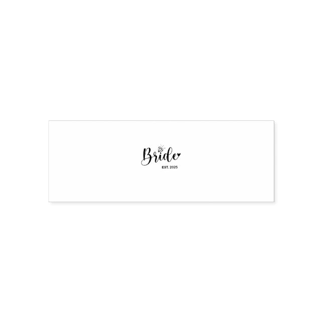 Bride 2025 Spring Wedding Announcement Marriage  Self-inking Stamp (Design)