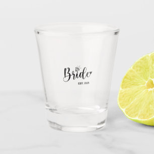Bride 2025 Spring Wedding Announcement Marriage Shot Glass