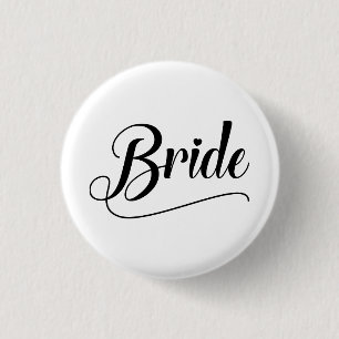 Bride 3 Cm Round Badge
