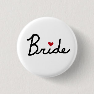 Bride 3 Cm Round Badge