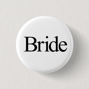 Bride 3 Cm Round Badge