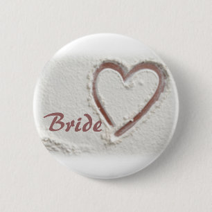 Bride 6 Cm Round Badge