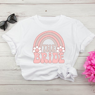 Bride 70s Retro Bachelorette Party T-Shirt