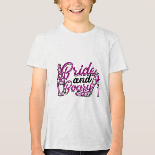 Bride & Boozy - Groom And Bride Beautiful Coup Tri-Blend Shirt