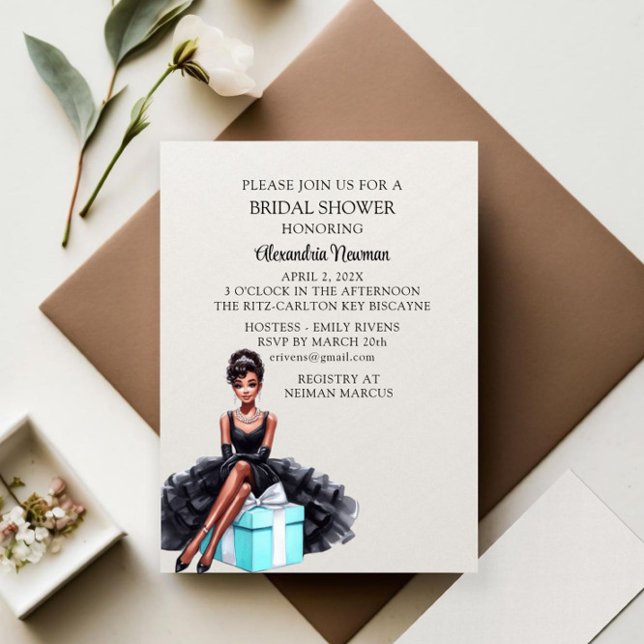 Bride and Co. Bridal Shower African American Invitation (Creator Uploaded)