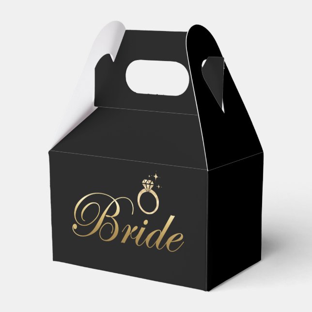 Bride and Diamond Favour Box (Front Side)