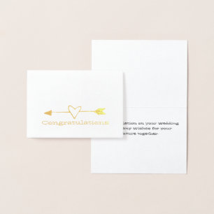 Bride and Groom Birds Mini Wedding Card