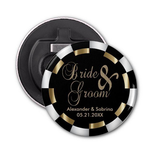Bride and Groom Bottle Opener (Front)