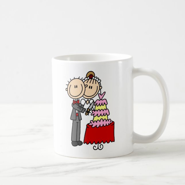 Bride And Groom By The Wedding Cake Mug (Right)
