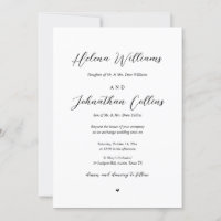 Bride and Groom Church Wedding, with Parents