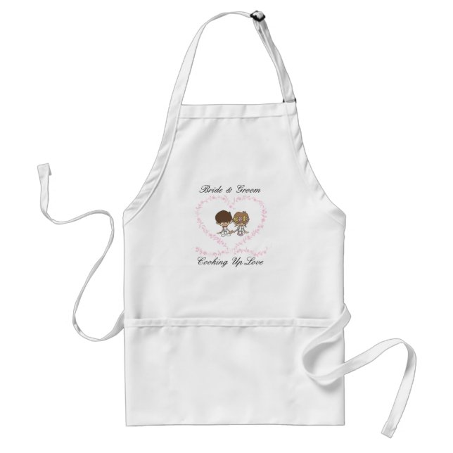 Bride and Groom-Cooking Up Love 1 Standard Apron (Front)