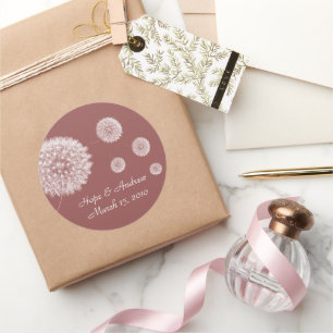 Bride and Groom Dandelion Sticker