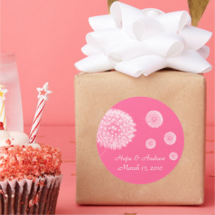 Bride and Groom Dandelion Sticker