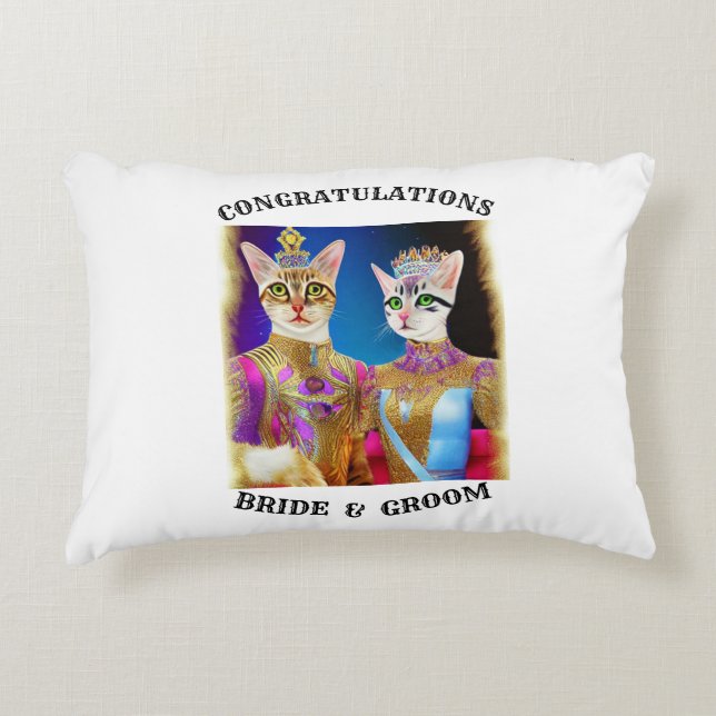  BRIDE AND GROOM   DECORATIVE CUSHION (Front)