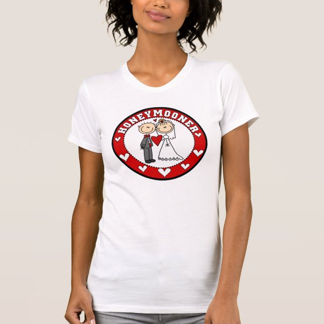 Bride and Groom Honeymooner Tshirt (Front)